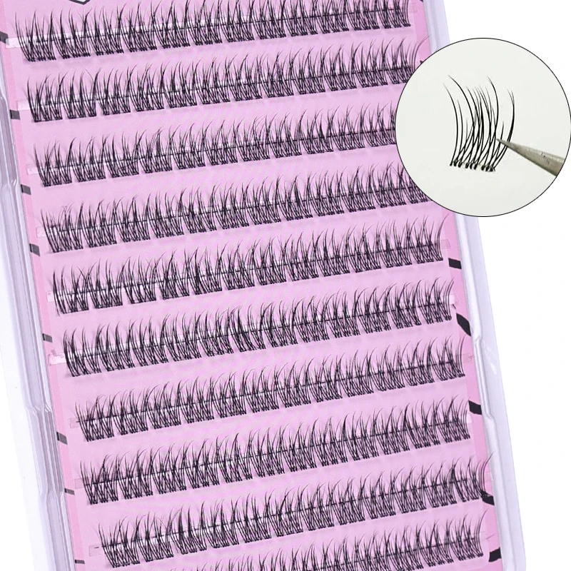 Eyelash Extension Full Set - Fluffy Self-adhesive False Eyelashes with Fish