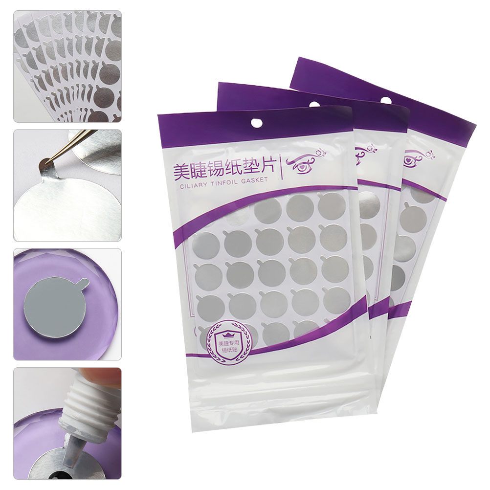 3Packs Eyelash Glue Pads Tin F - Eyelash Extension Process ulasan dan harga