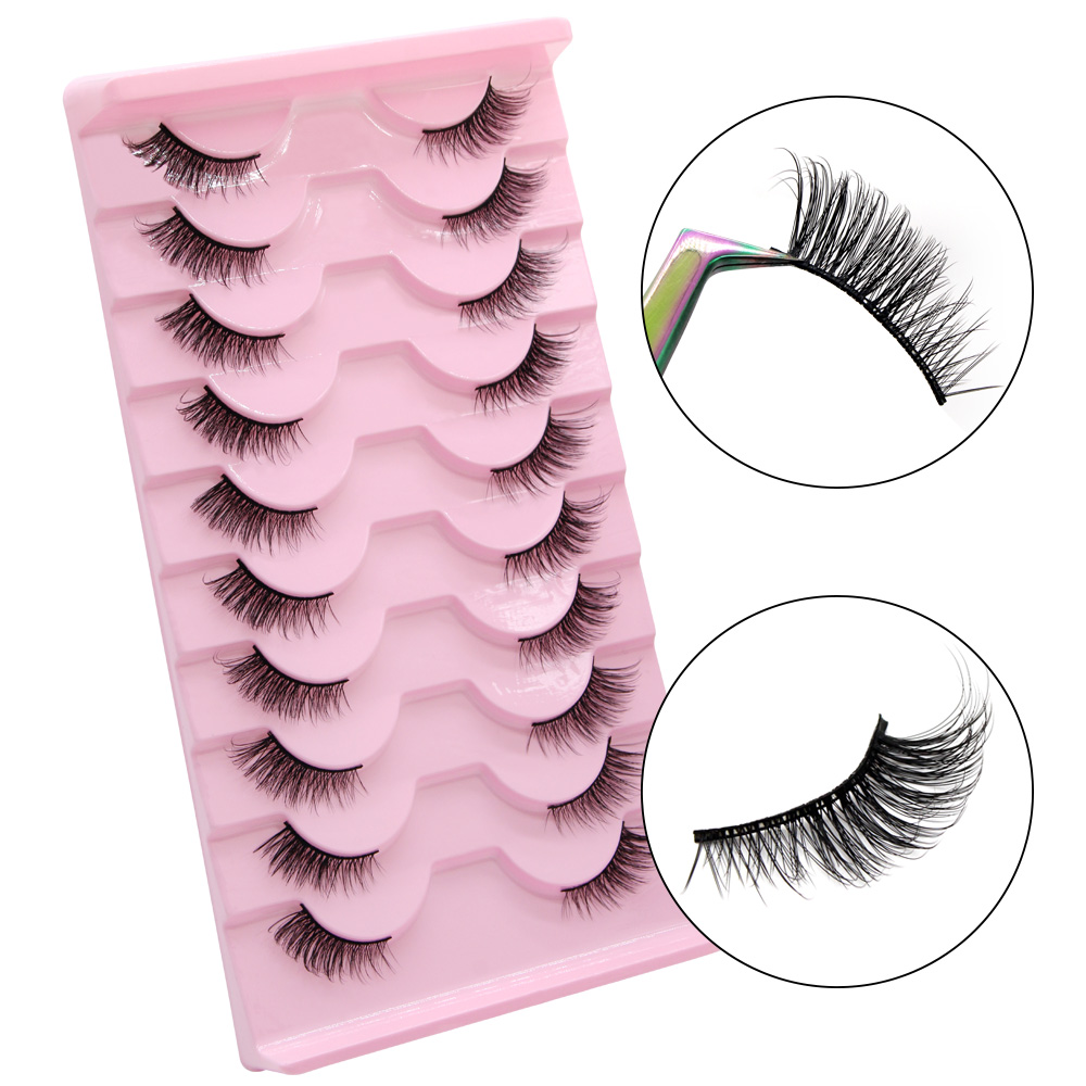 Moonlily 10 Pairs Half Eyelash - Eyelash Extension Cat Eye ulasan dan harga