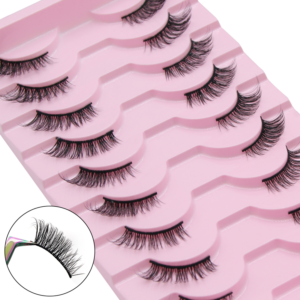 Moonlily 10 Pairs Half Eyelash - Eyelash Extension Cat Eye ulasan dan harga