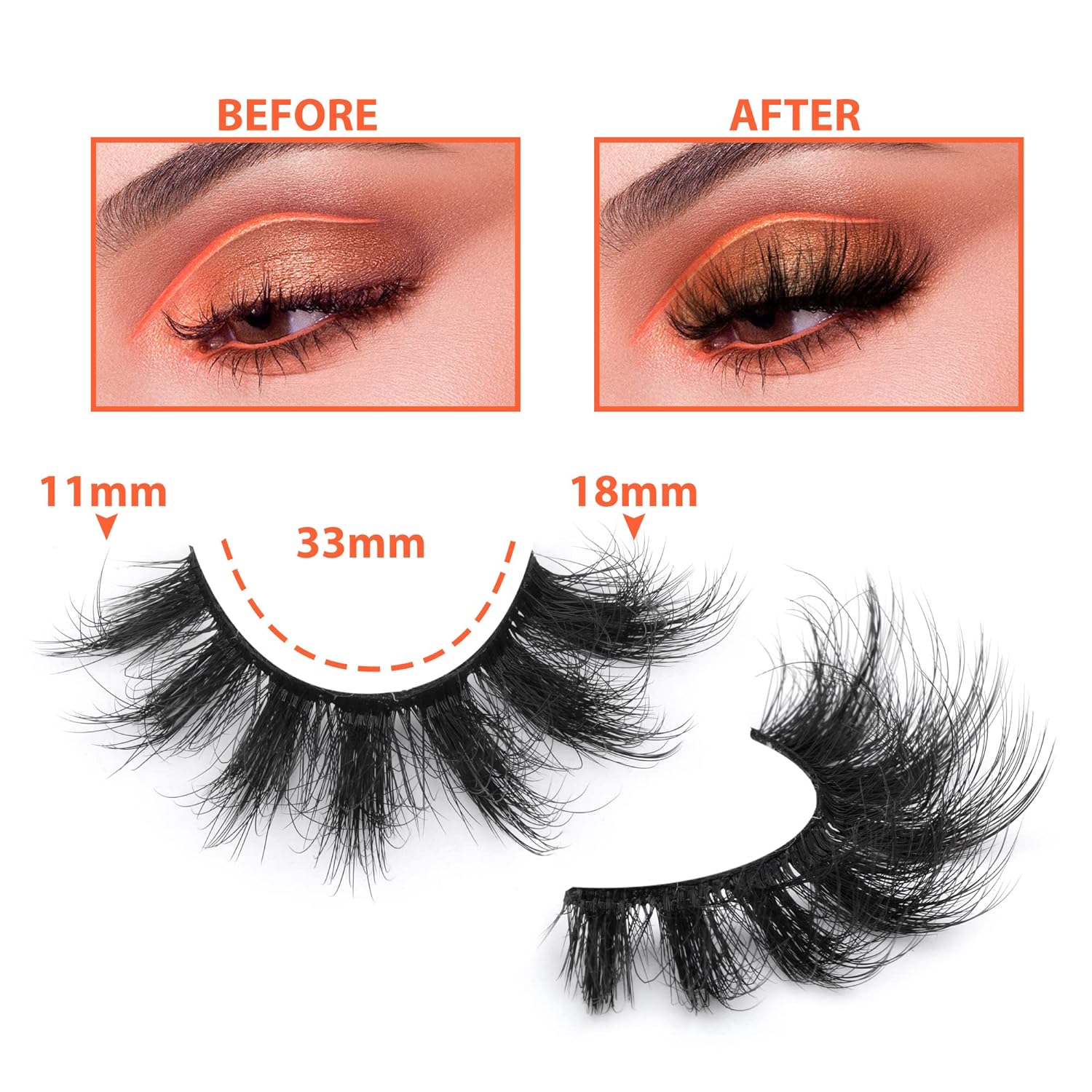 7pairs Fluffy Lashes 8D False  - Eyelash Extension Cat Eye ulasan dan harga