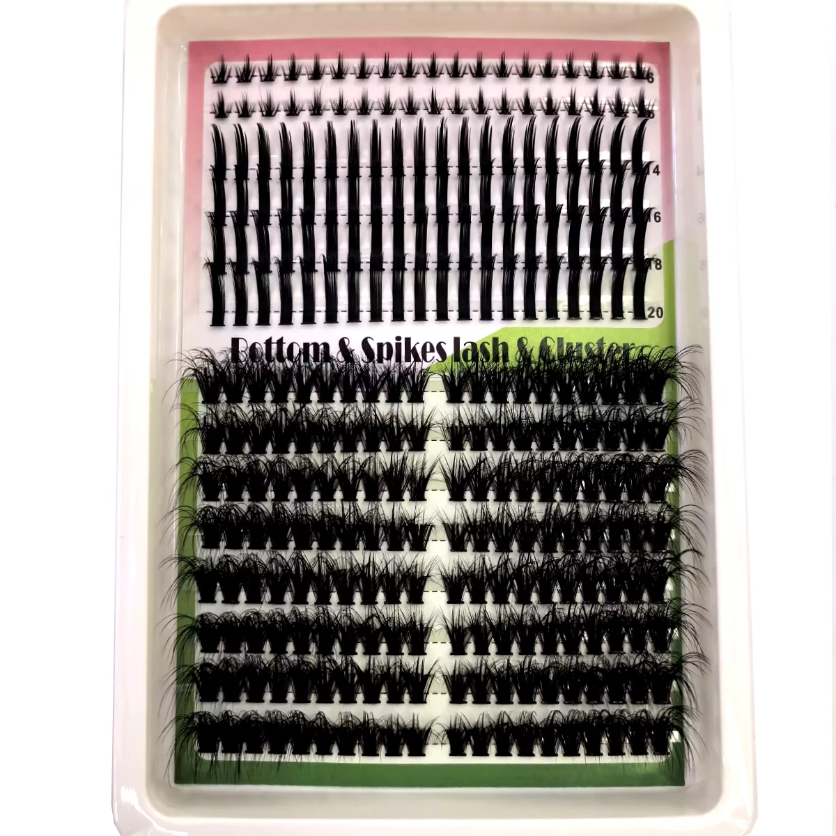 AMSDCN Spikes14Rows DIY Cluste - Eyelash Extension Full Set ulasan dan harga