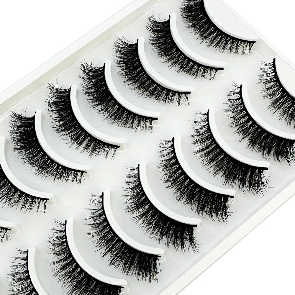 10pairs Eyelashes 3D Mink Natu - Eyelash Extension Full Set ulasan dan harga