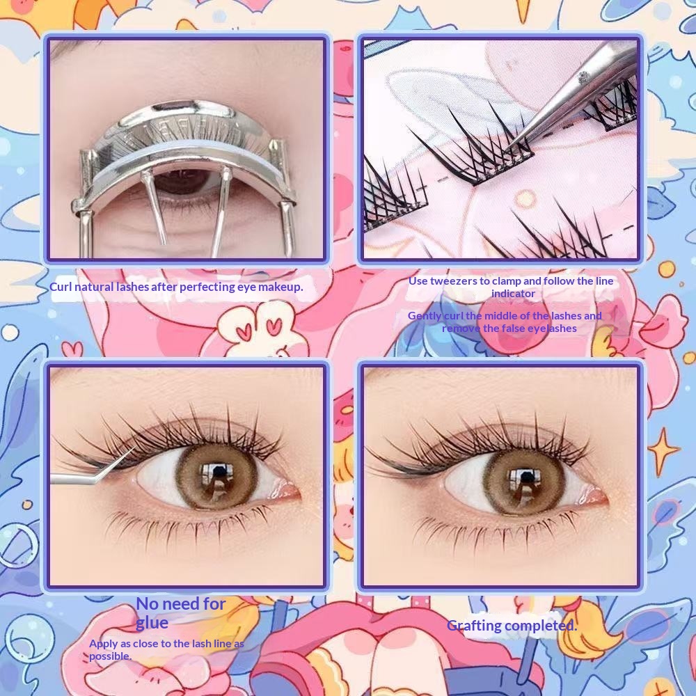 120 Clusters No Need Glue Fals - Eyelash Extension Glue For Sensitive Eyes ulasan dan harga