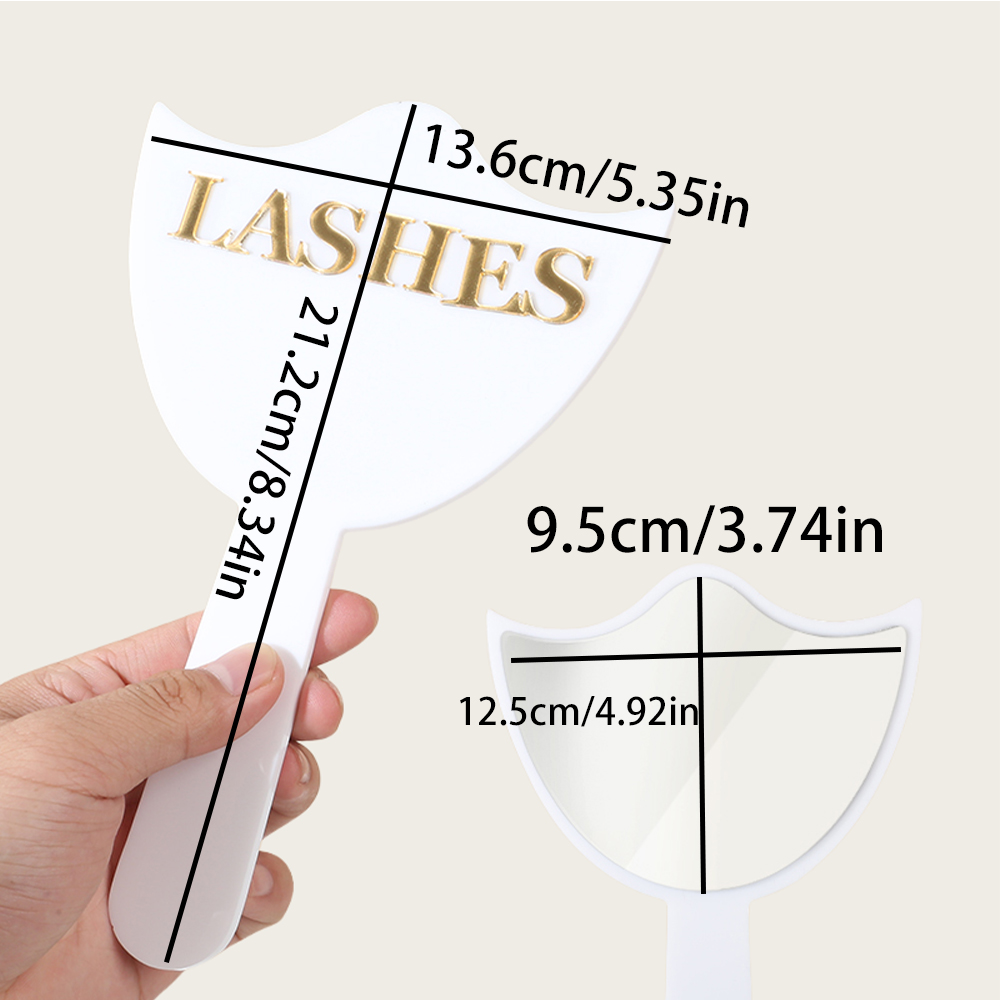 Acrylic Handheld Makeup Mirror - Eyelash Extension Equipment ulasan dan harga