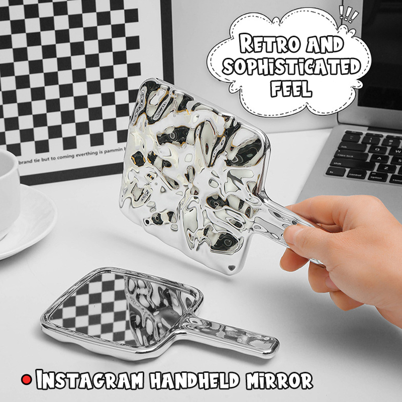 Square Handheld Makeup Mirror  - Eyelash Extension Equipment ulasan dan harga