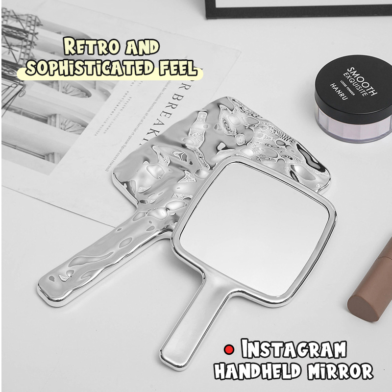 Square Handheld Makeup Mirror  - Eyelash Extension Equipment ulasan dan harga