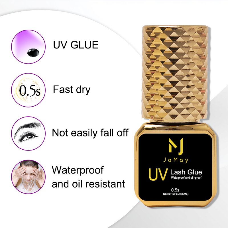 JOMAY Black UV Lash Glue 0.5S  - Eyelash Extension Glue For Sensitive Eyes ulasan dan harga