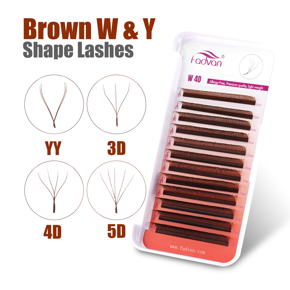 FADVAN Brown 4D/3D/5D lashes W - Eyelash Extension Equipment ulasan dan harga