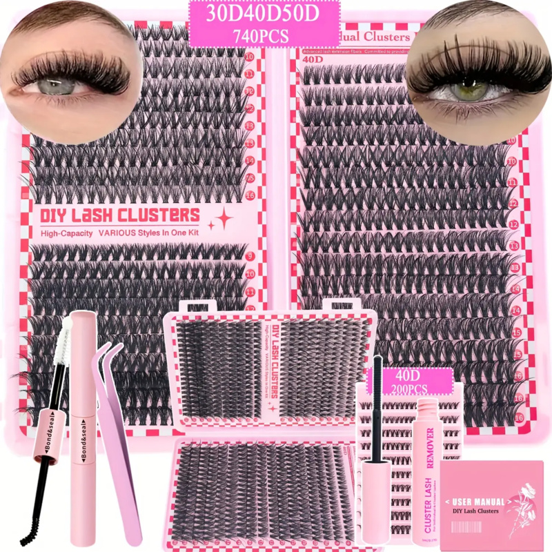 740/200pcsCluster Eyelash Exte - Eyelash Extension Equipment ulasan dan harga