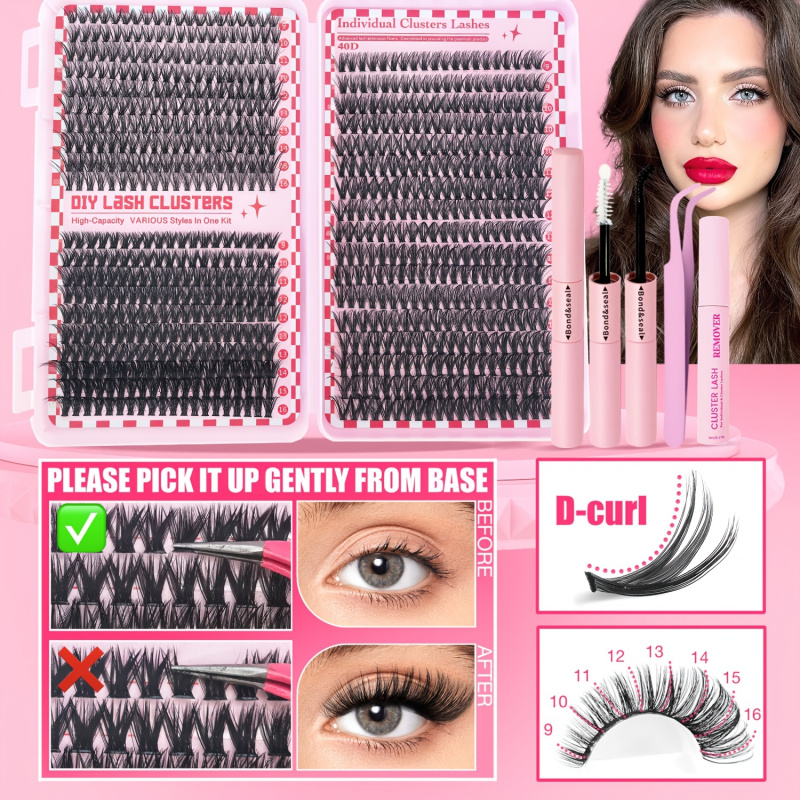 740/200pcsCluster Eyelash Exte - Eyelash Extension Equipment ulasan dan harga