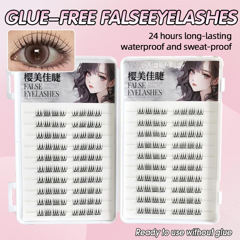U Shape Glue-free False Eyelas - Eyelash Extension Equipment ulasan dan harga