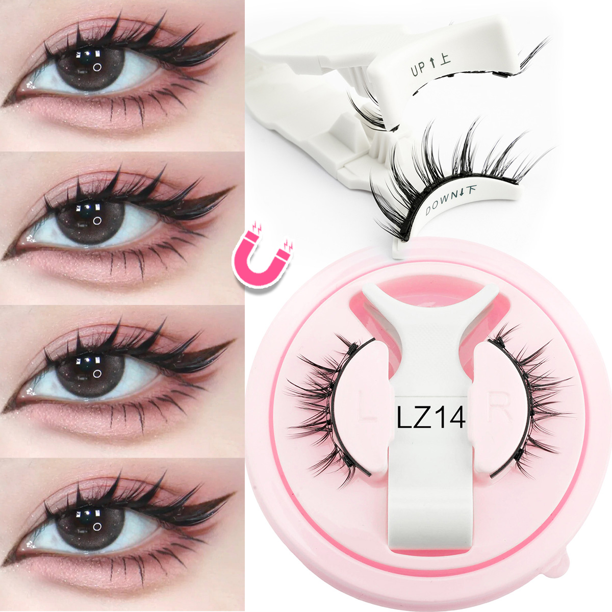 New 1 Pair Magnetic Eyelashes  - Faux Mink Lash ulasan dan harga