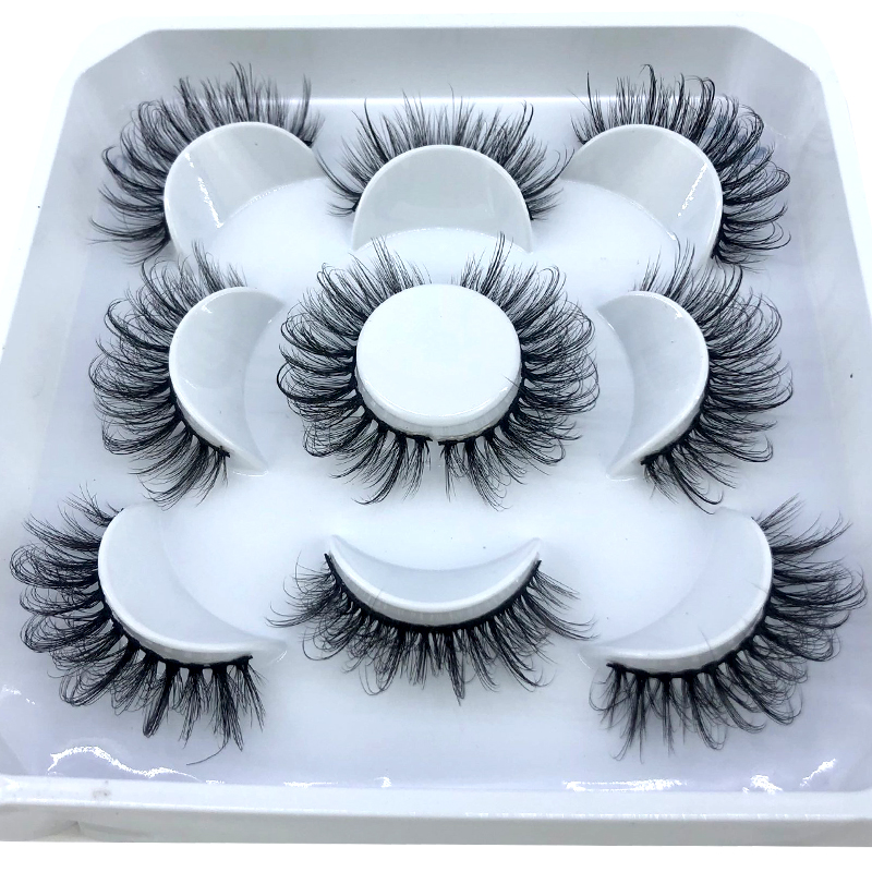 New 5 Pairs 8-25mm Natural 3D  - Eyelash Extension Full Set ulasan dan harga