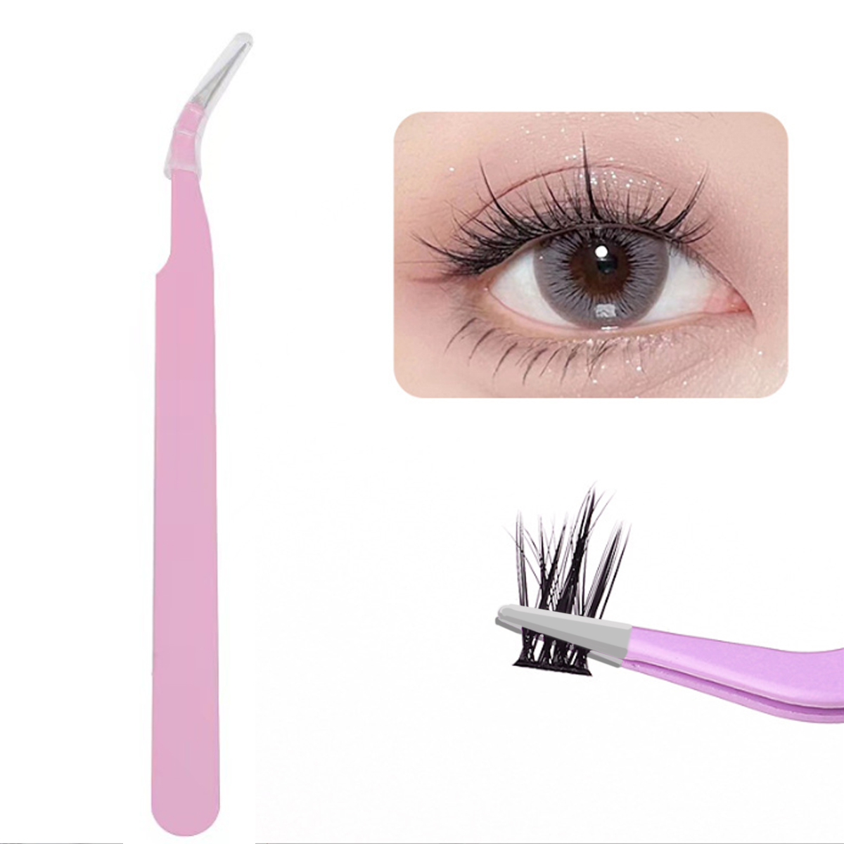 Precision False Eyelash Tweeze - Eyelash Extension Process ulasan dan harga