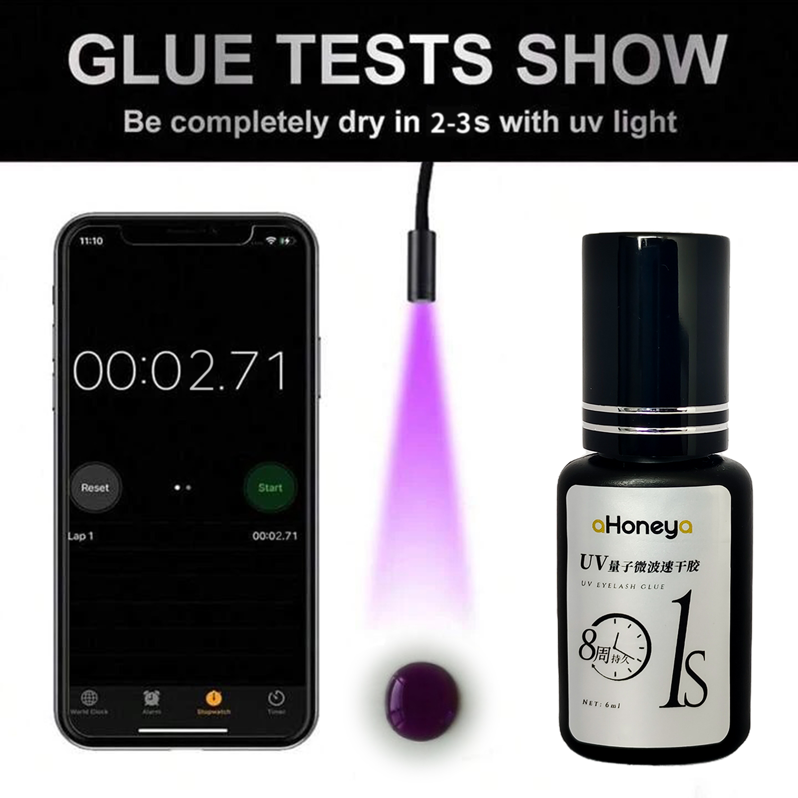 Salon UV Eyelash Grafting Glue - Eyelash Extension Glue For Sensitive Eyes ulasan dan harga