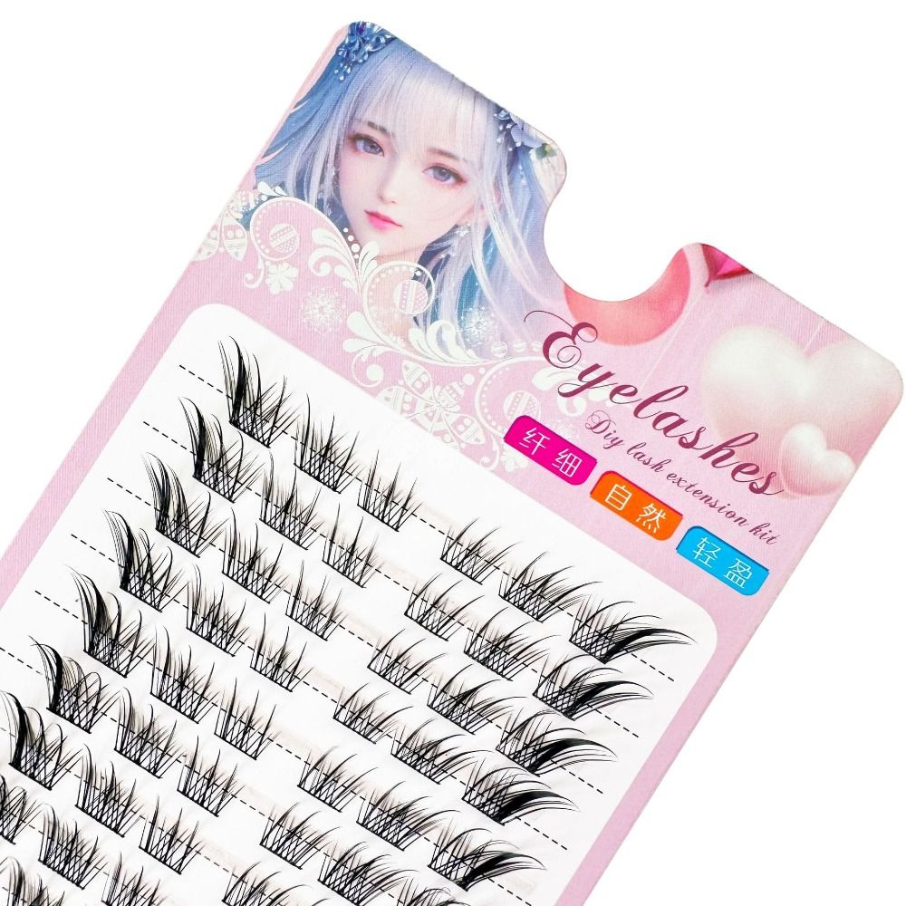 Women Beauty 3D Cat Eye Cluste - Eyelash Extension Cat Eye ulasan dan harga