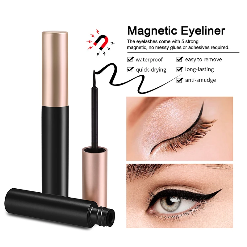 1/2Pcs Black Magnetic Eyeliner - Eyelash Extension Glue For Sensitive Eyes ulasan dan harga