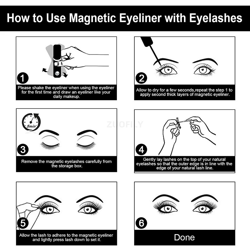 1/2Pcs Black Magnetic Eyeliner - Eyelash Extension Glue For Sensitive Eyes ulasan dan harga