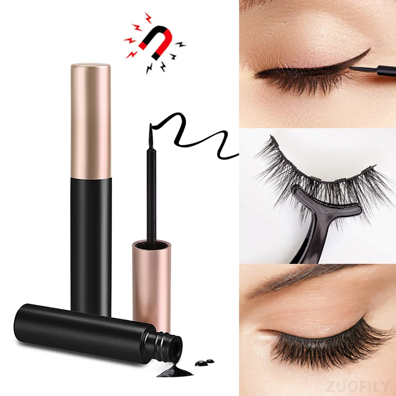 1/2Pcs Black Magnetic Eyeliner - Eyelash Extension Glue For Sensitive Eyes ulasan dan harga